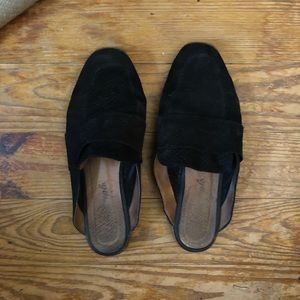Free people faux suede mules
